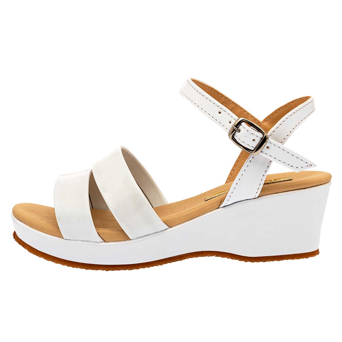 Sandalia Caramel 0010 Para Mujer Talla 22 Al 26 Blanco