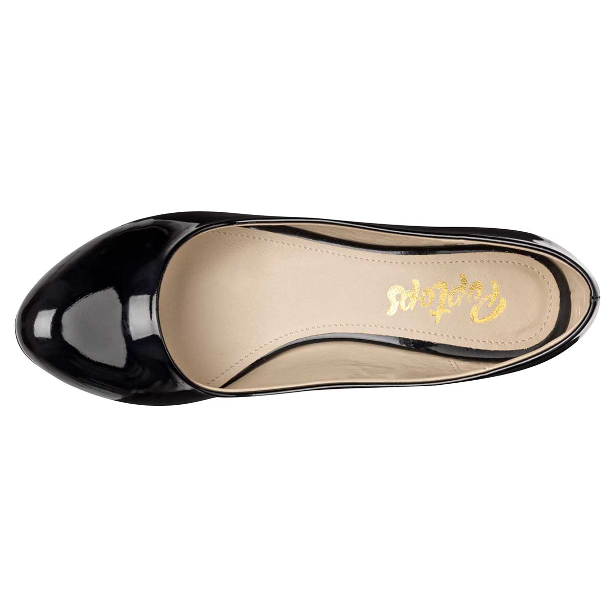 Zapatilla CASUAL MUJER POPTOPS 2551 NEGRO CHAROL