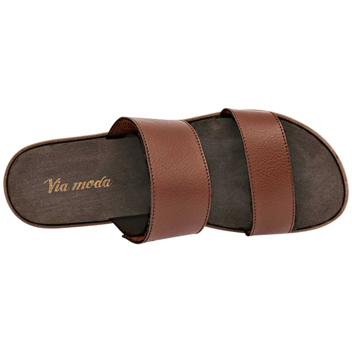 Sandalia Via Moda Aldara Para Mujer Camel