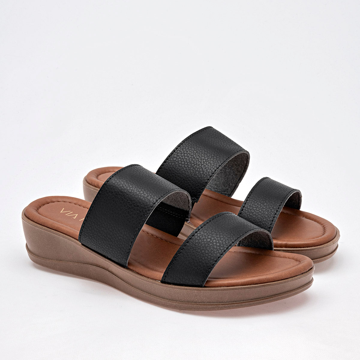 Sandalia Via Moda Aldara Para Mujer Negro