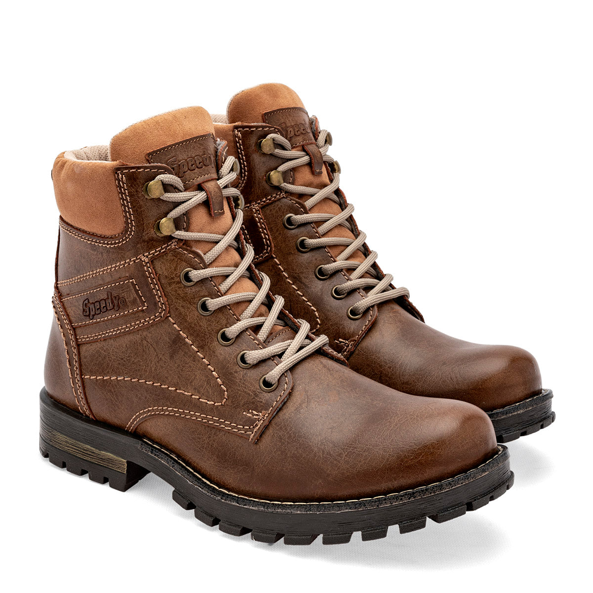 Botin Urbano Romanos 7325 Para Hombre Color Camel