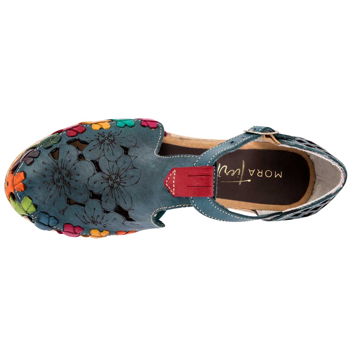 Sandalia CASUAL MUJER MORA TIERRA EVELIA AZUL MULTICOLOR