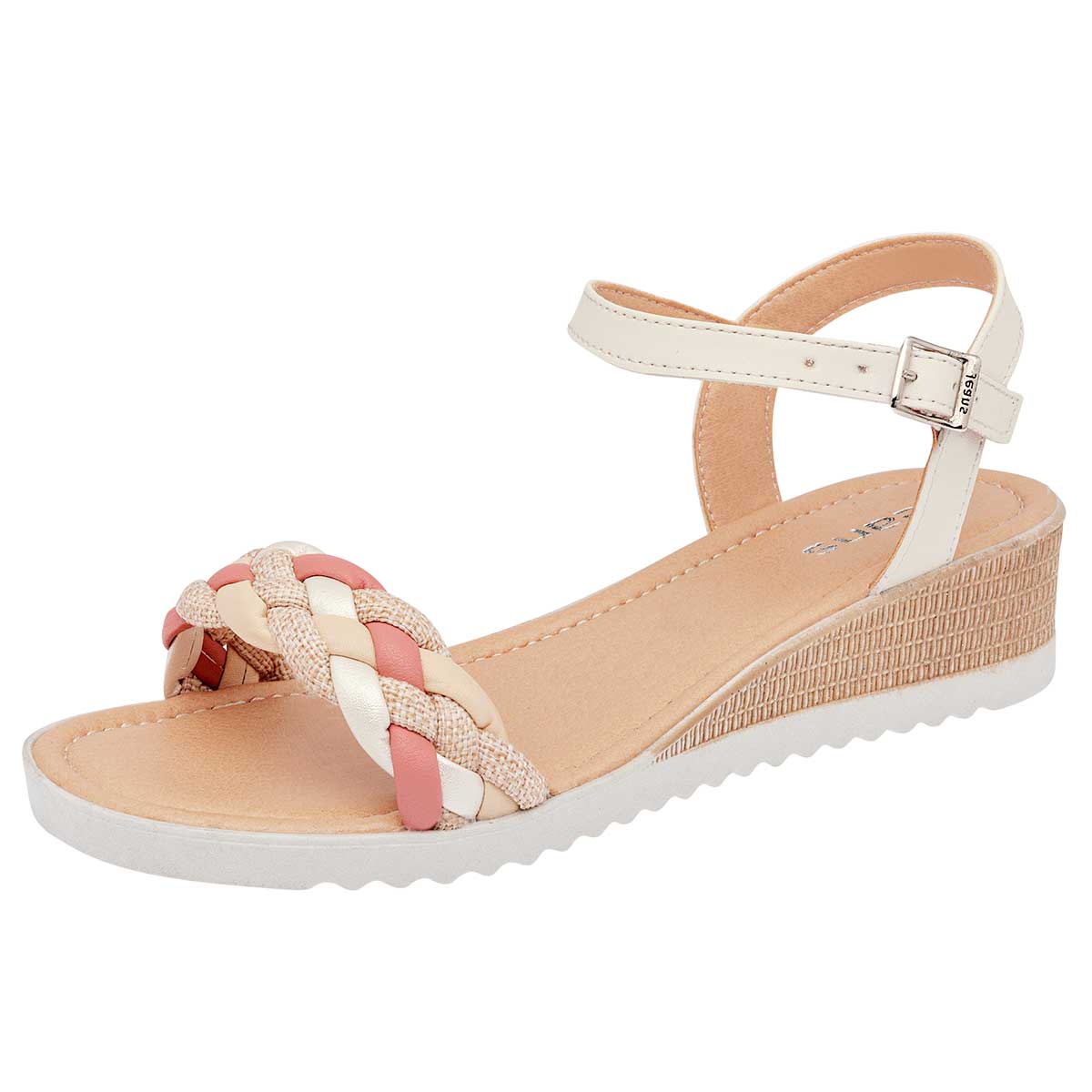 Sandalia Jeans Shoes 32024 Para Mujer Color Blanco