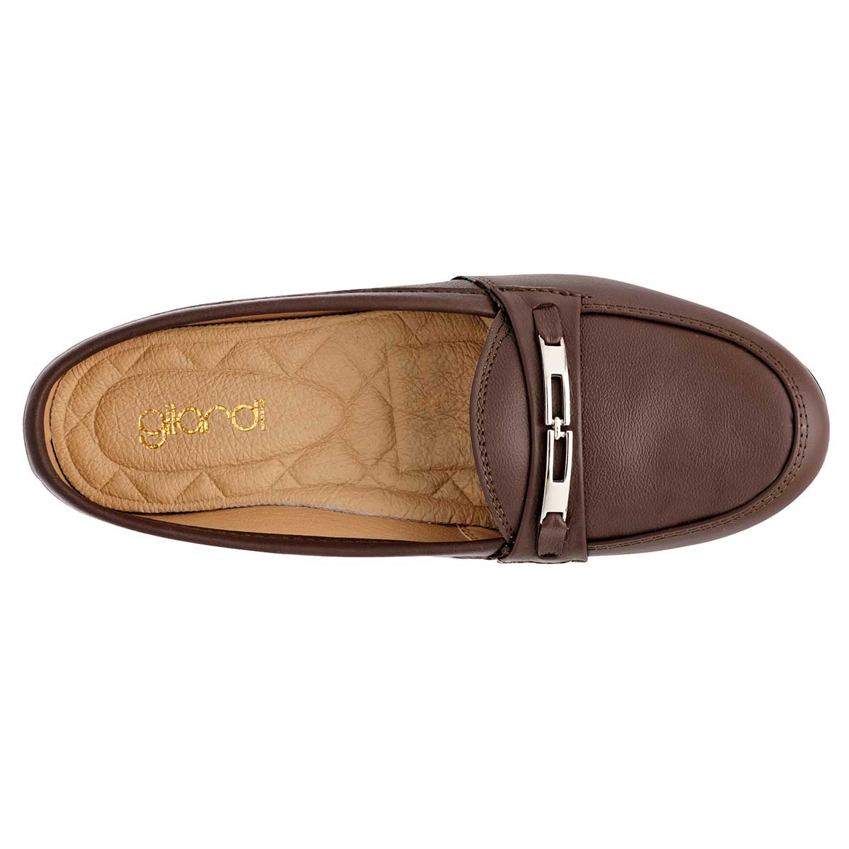 Zapato Confort Gilardi 5306 Para Mujer Color Cafe