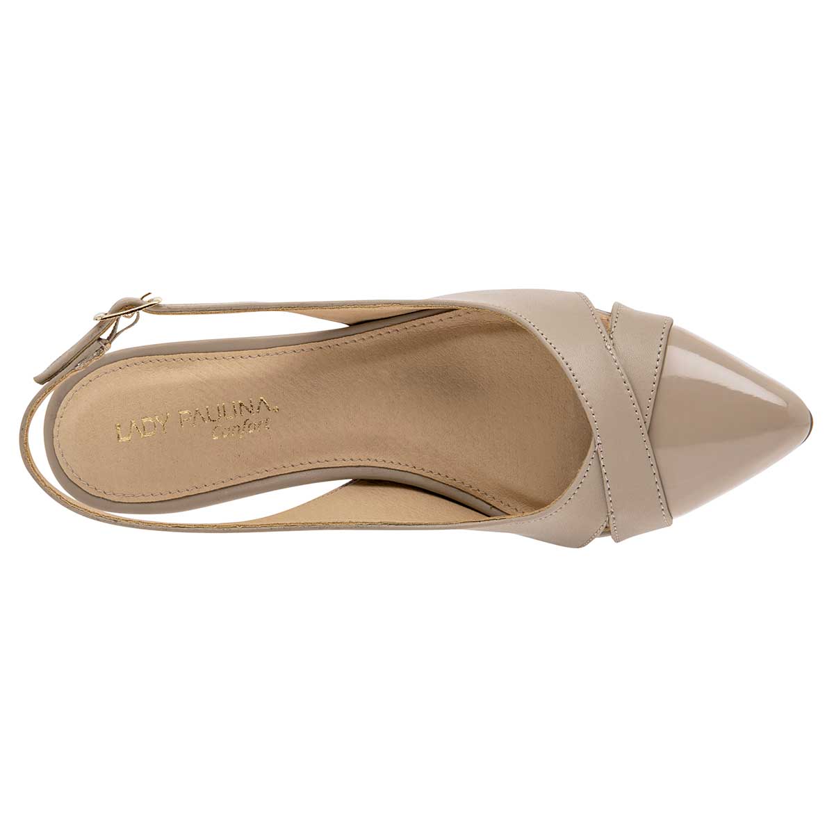 Zapato Casual Lady Paulina 23711 Para Mujer Color Beige