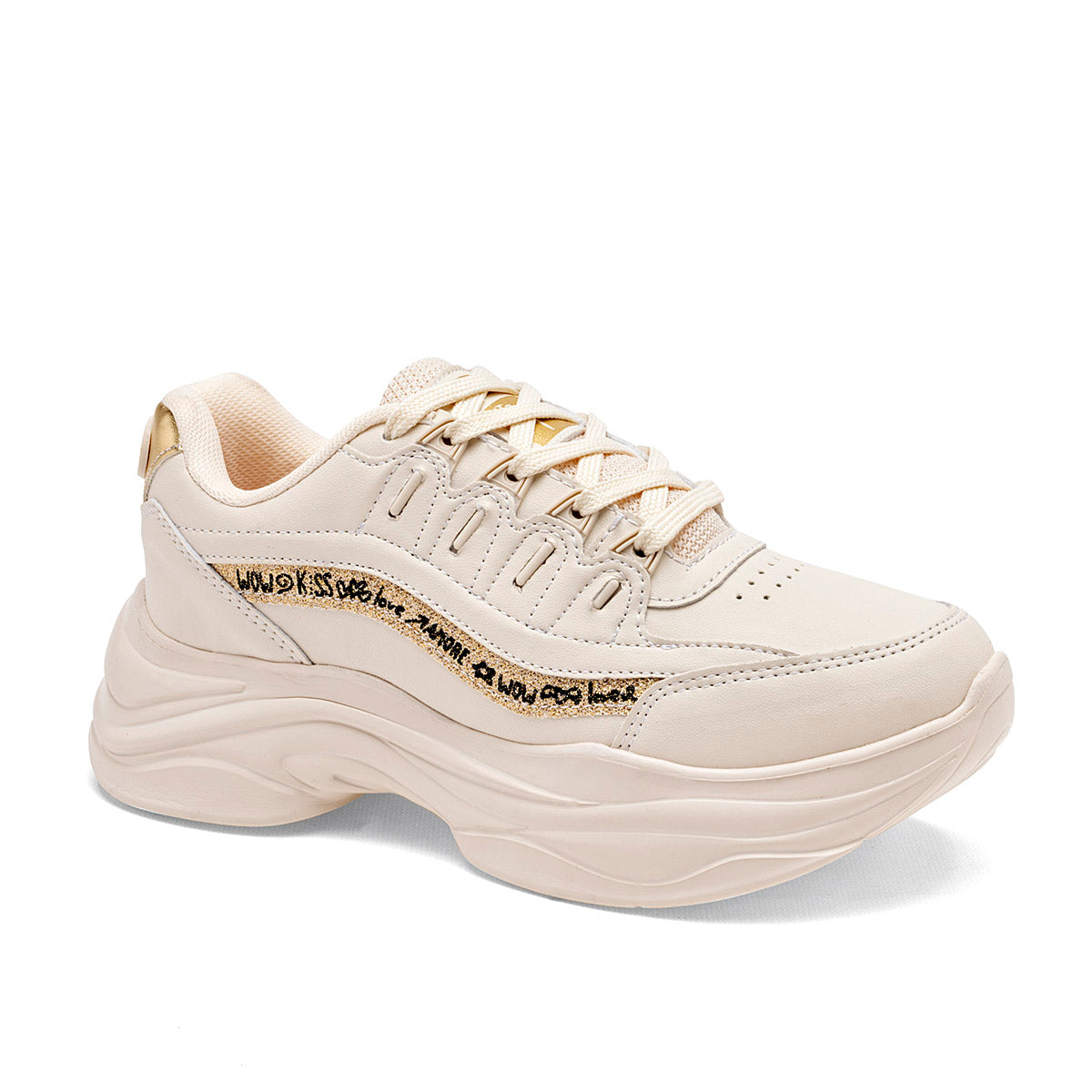 TENIS URBANO MUJER CLASBEN KAREN LATTE
