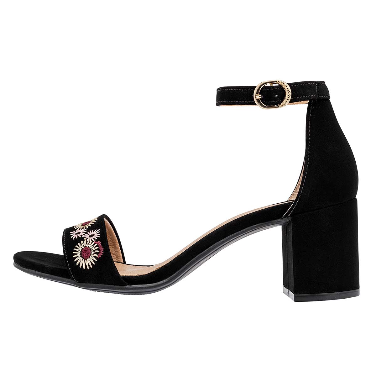 ZAPATO CASUAL MUJER ETNIA 619 NEGRO MULTICOLOR