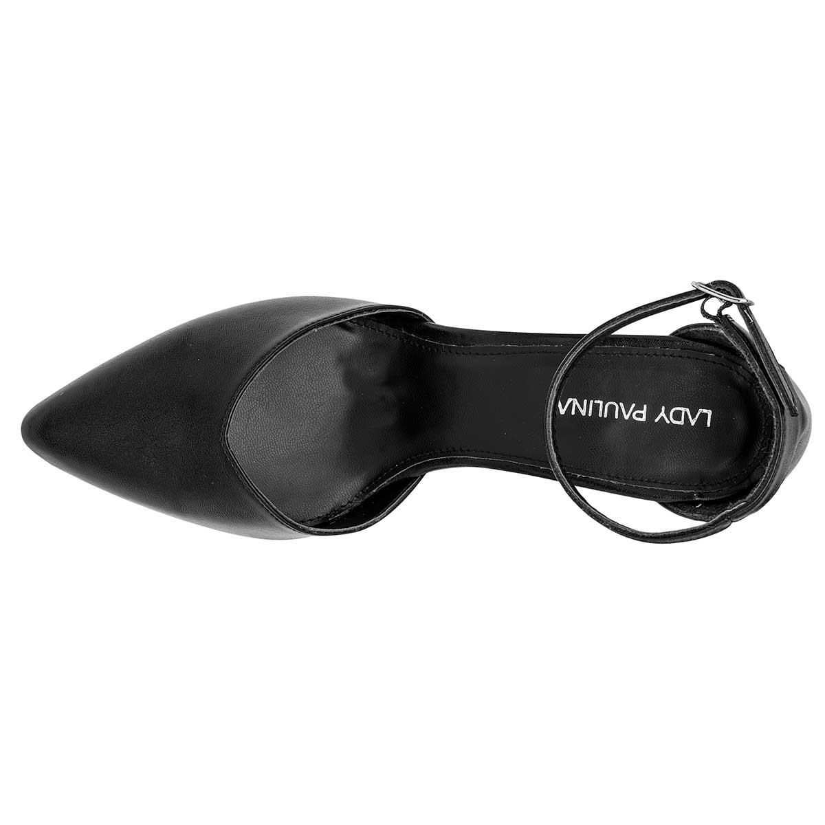 Zapatilla Semiabierta Lady Paulina 26802 Para Mujer Color Negro