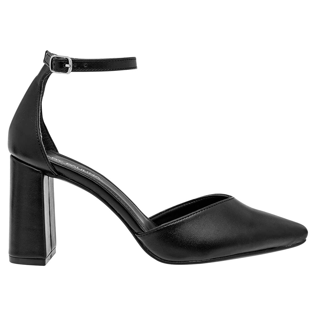 Zapatilla Semiabierta Lady Paulina 26802 Para Mujer Color Negro