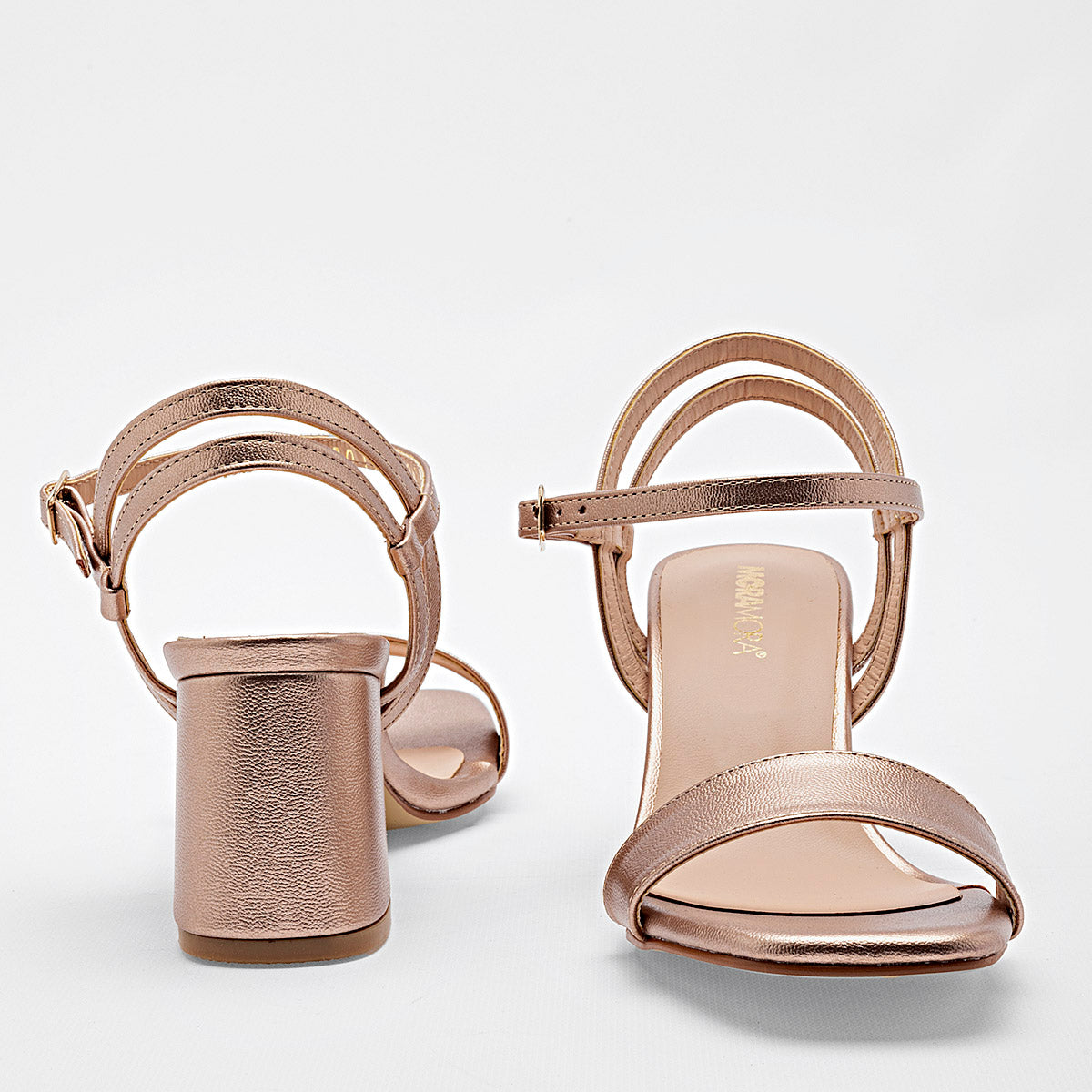 ZAPATO GRADUACION MUJER MORAMORA EUNICE ORO ROSA
