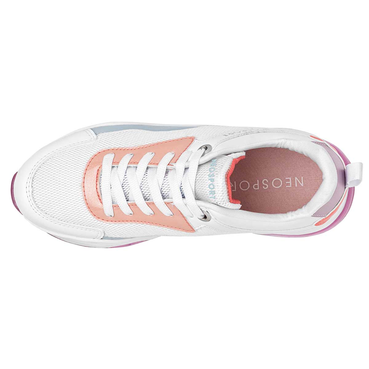 TENIS URBANO MUJER NEOSPORT 1827 BLANCO MULTICOLOR