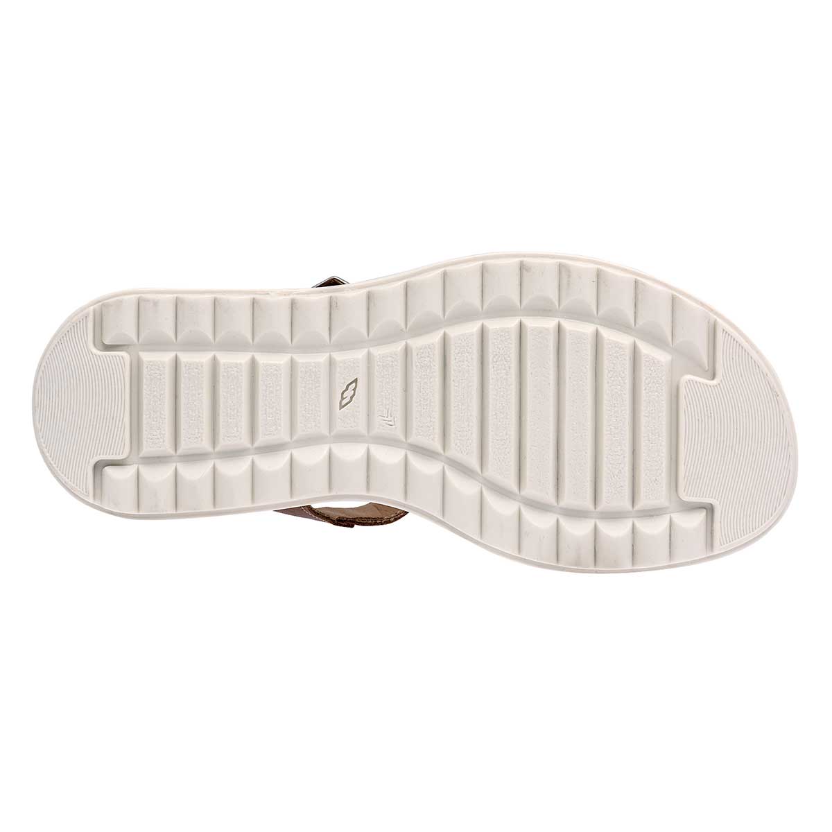 Sandalia Con Hebilla Yuyin 23084 Para Mujer Color Camel