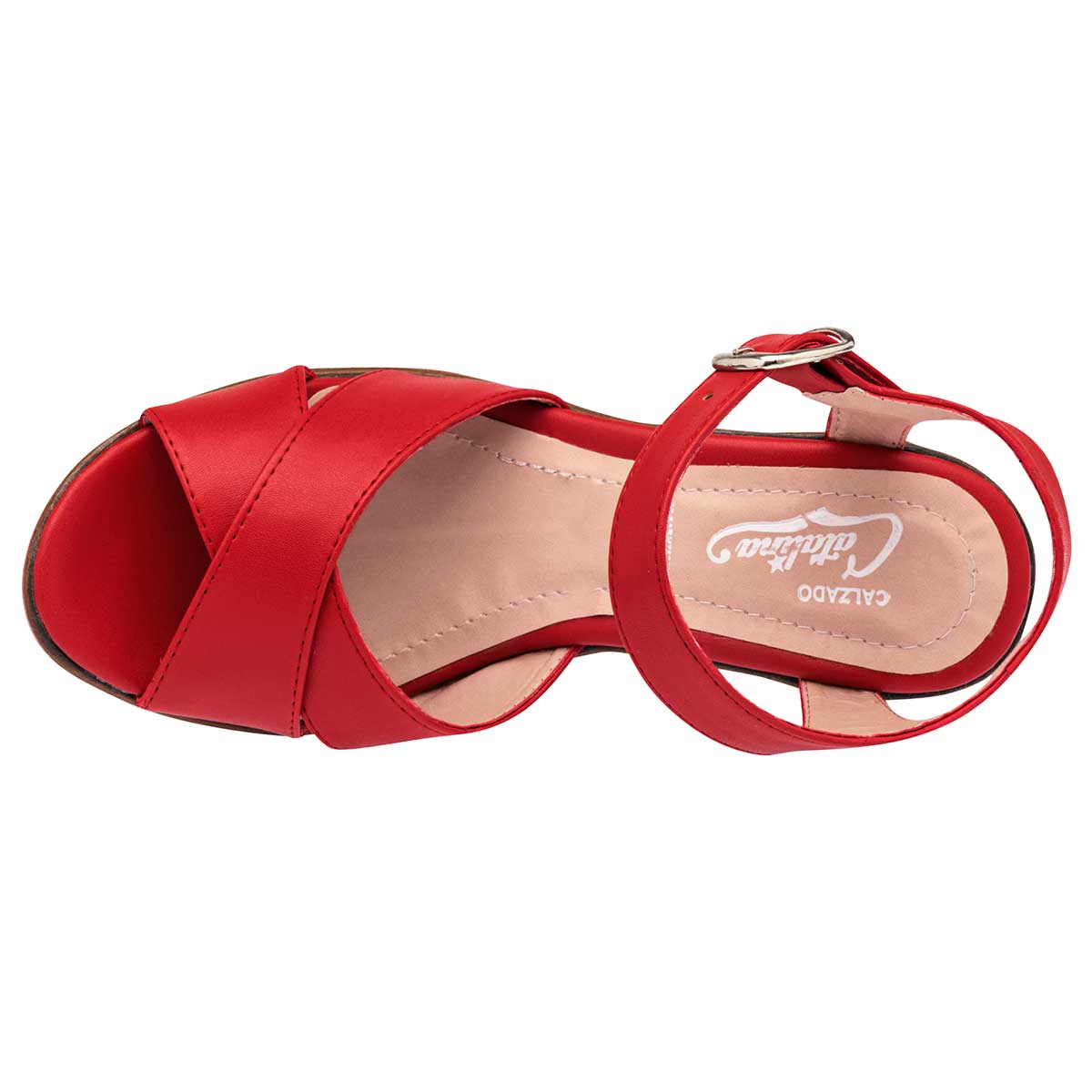 ZAPATILLA CASUAL MUJER CATALINA 3006 ROJO