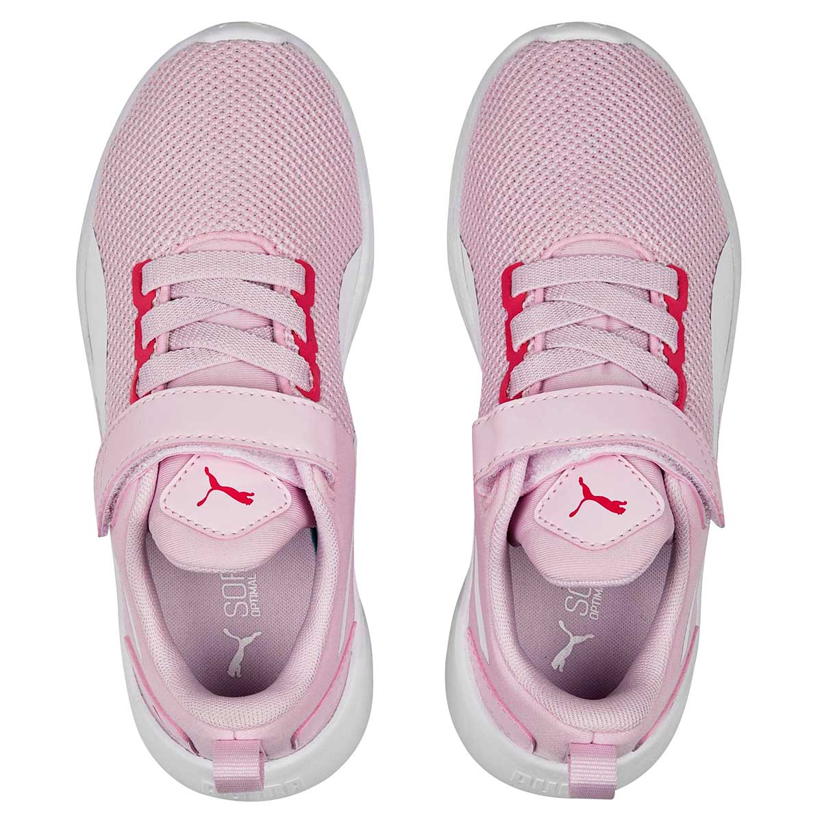 TENIS DEPORTIVO NIÑA PUMA Flyer Runner V PS ROSA BLANCO