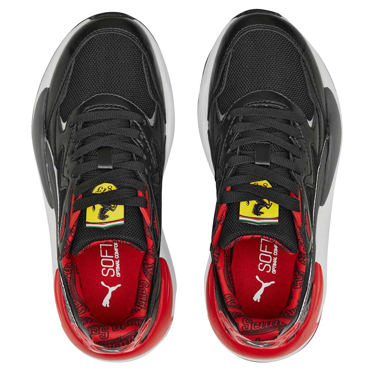 TENIS DEPORTIVO JOVEN PUMA Ferrari X-Ray Speed Jr NEGRO GRIS ROJO