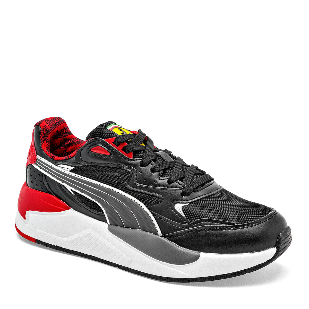 TENIS DEPORTIVO JOVEN PUMA Ferrari X-Ray Speed Jr NEGRO GRIS ROJO