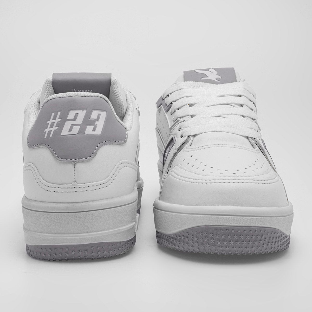 TENIS URBANO JUVENIL AMERICAN FIRE 7123 BLANCO GRIS
