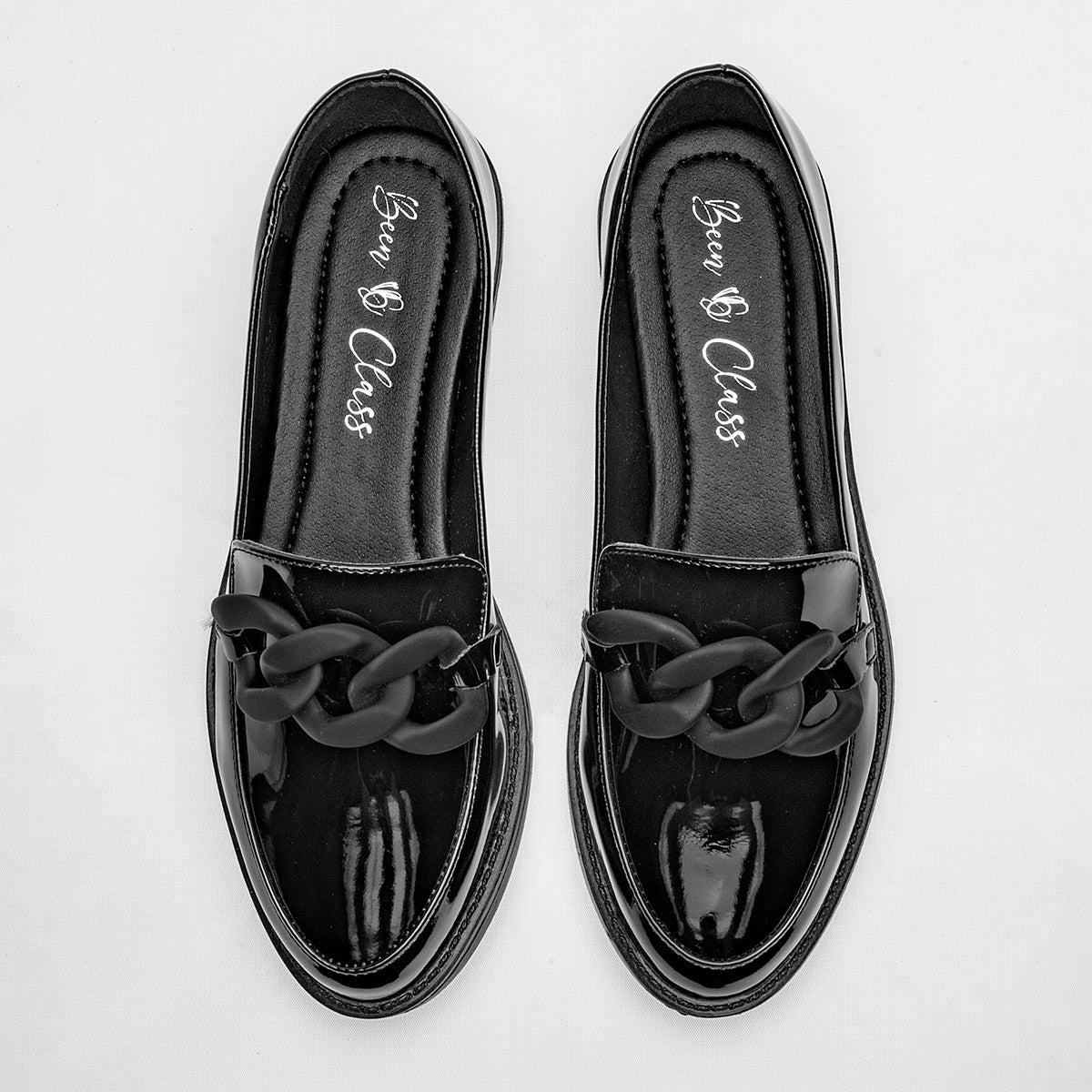 ZAPATO CASUAL MUJER BEEN CLASS 16496 NEGRO CHAROL