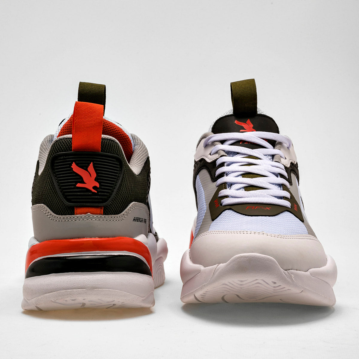 TENIS URBANO HOMBRE AMERICAN FIRE A69 BLANCO NEGRO OLIVO