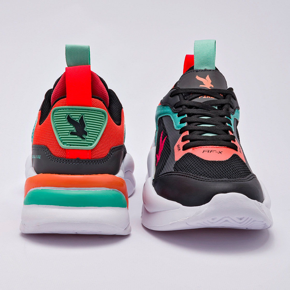 TENIS URBANO JUVENIL AMERICAN FIRE A69 NEGRO MULTICOLOR