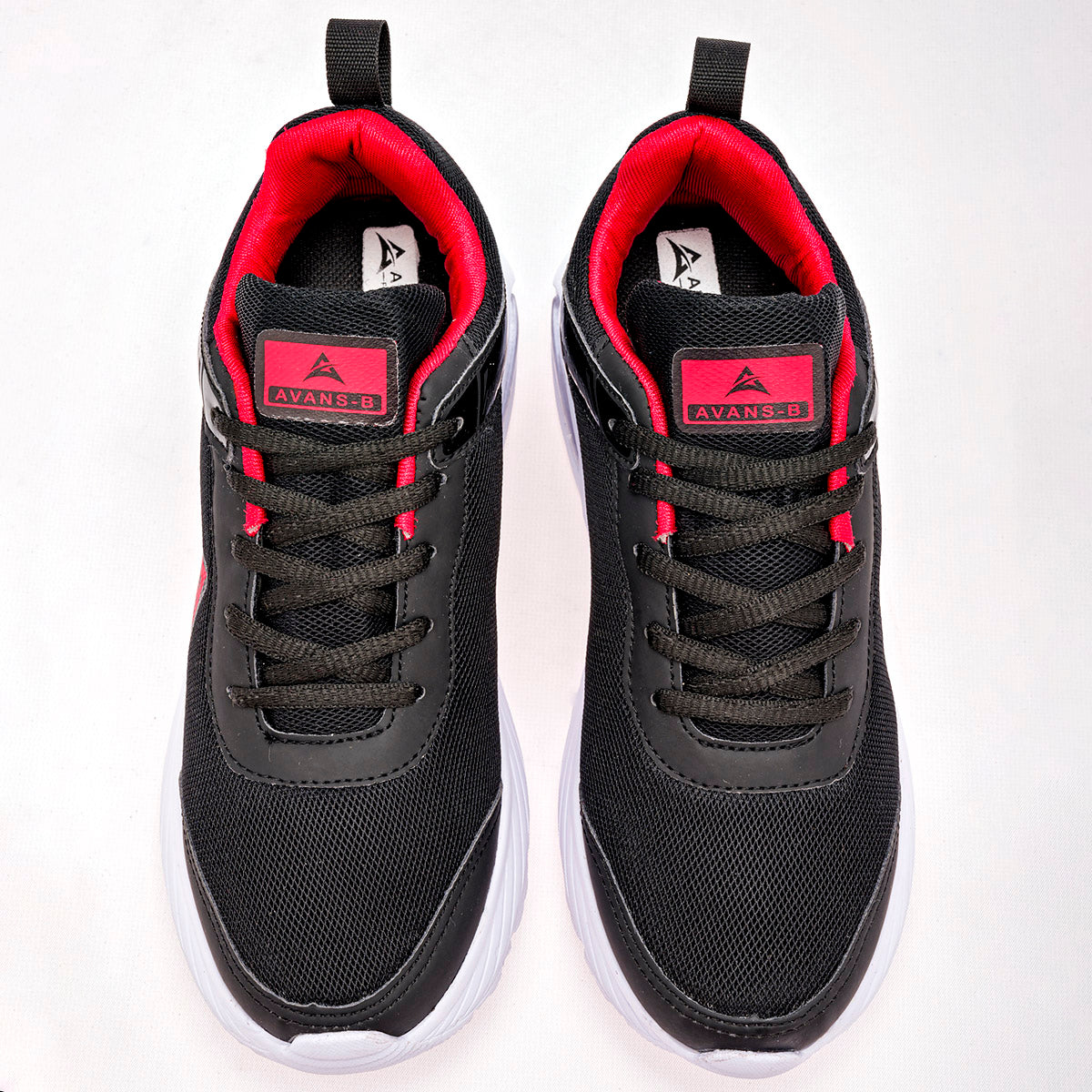 TENIS DEPORTIVO JUVENIL AVANS-B 058 NEGRO ROJO