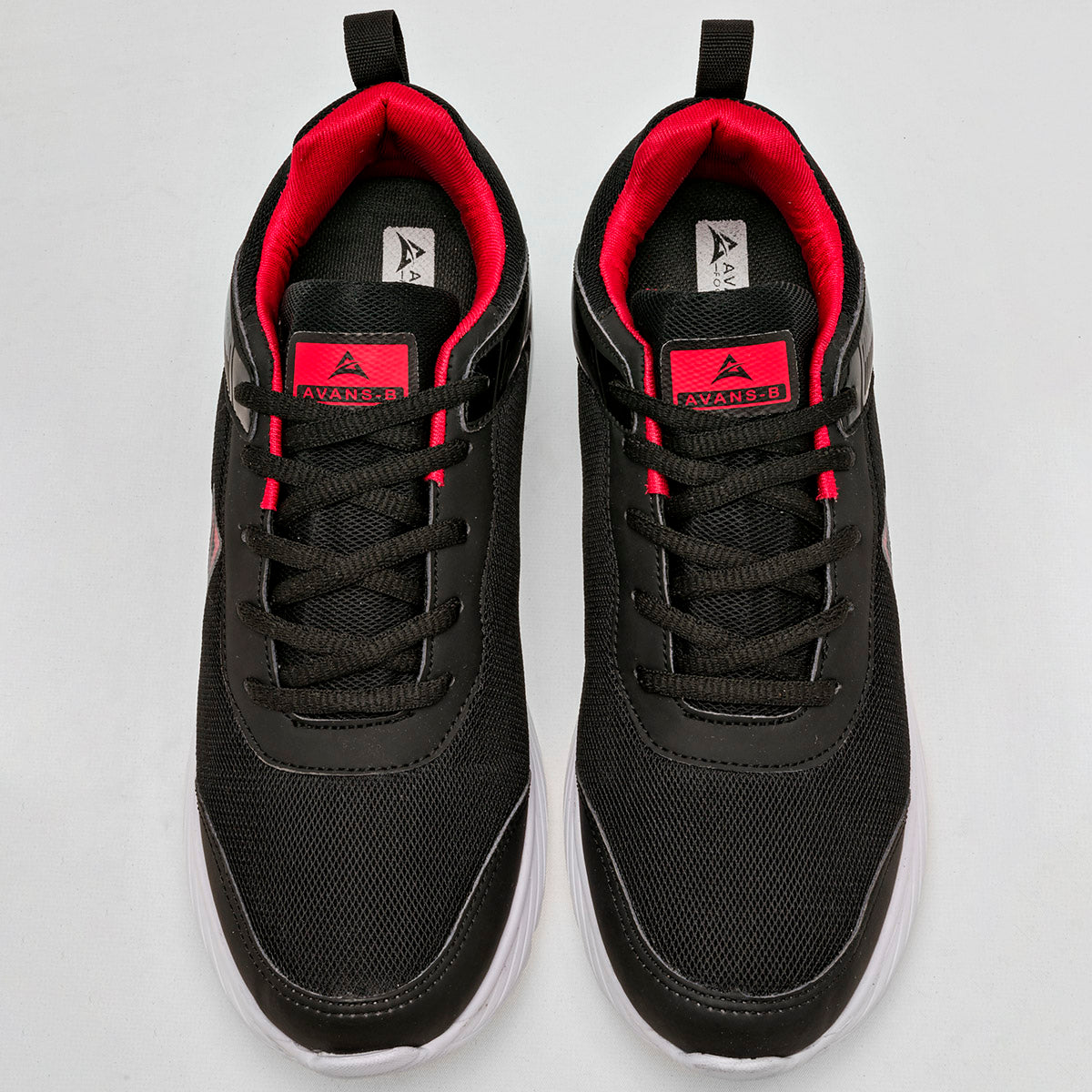 TENIS DEPORTIVO HOMBRE AVANS-B 058 NEGRO ROJO