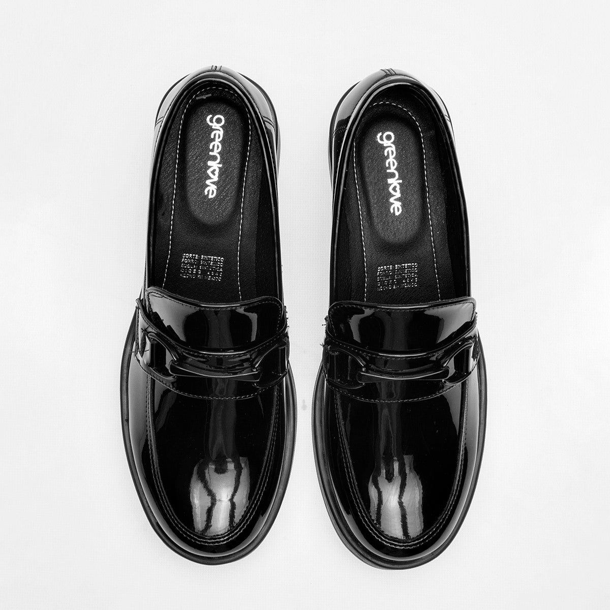 ZAPATO CASUAL MUJER GREEN LOVE 93133 NEGRO CHAROL