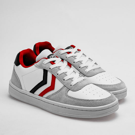 TENIS URBANO JUVENIL JHOS DKDA 7091 BLANCO GRIS NEGRO