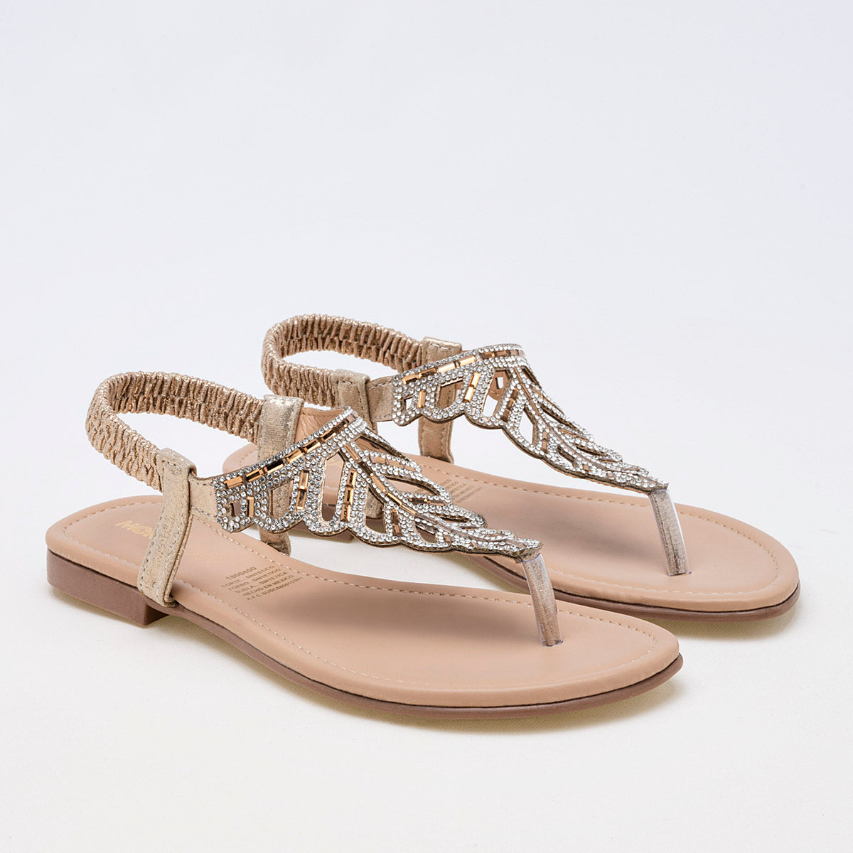 Sandalia Pata De Gallo Moramora 1800400 Mujer Color Oro