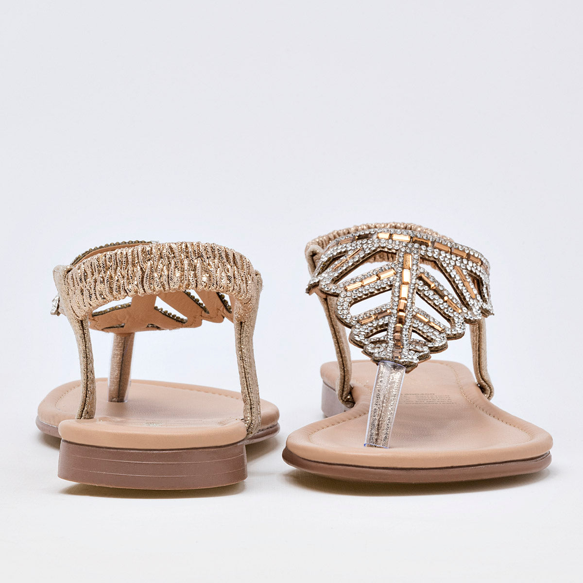 Sandalia Pata De Gallo Moramora 1800400 Mujer Color Oro