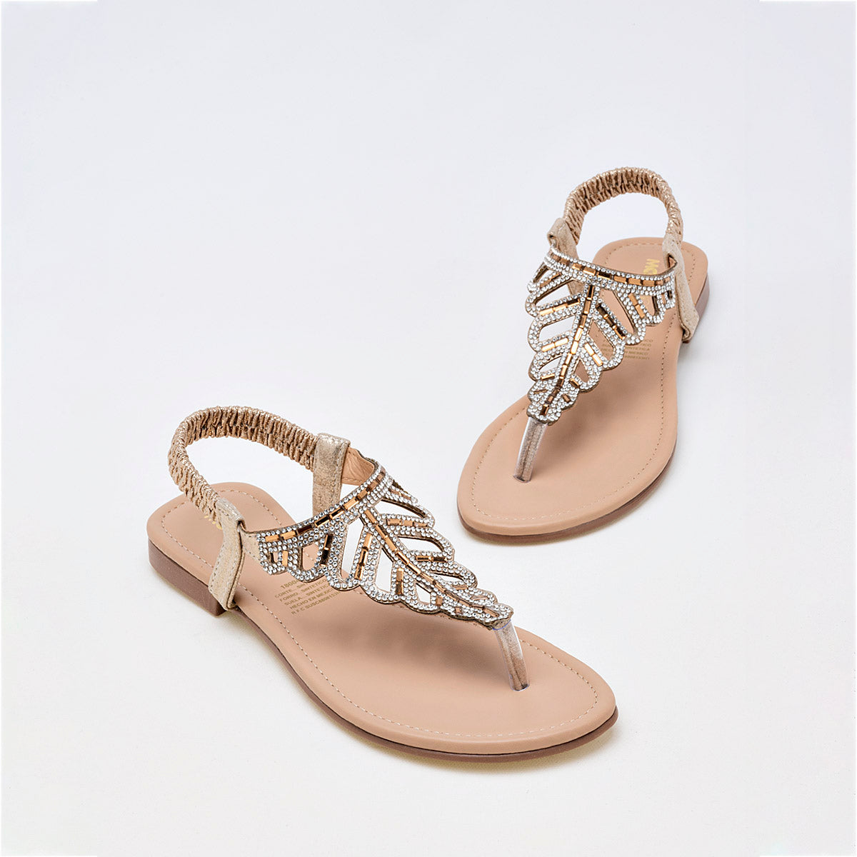 Sandalia Pata De Gallo Moramora 1800400 Mujer Color Oro