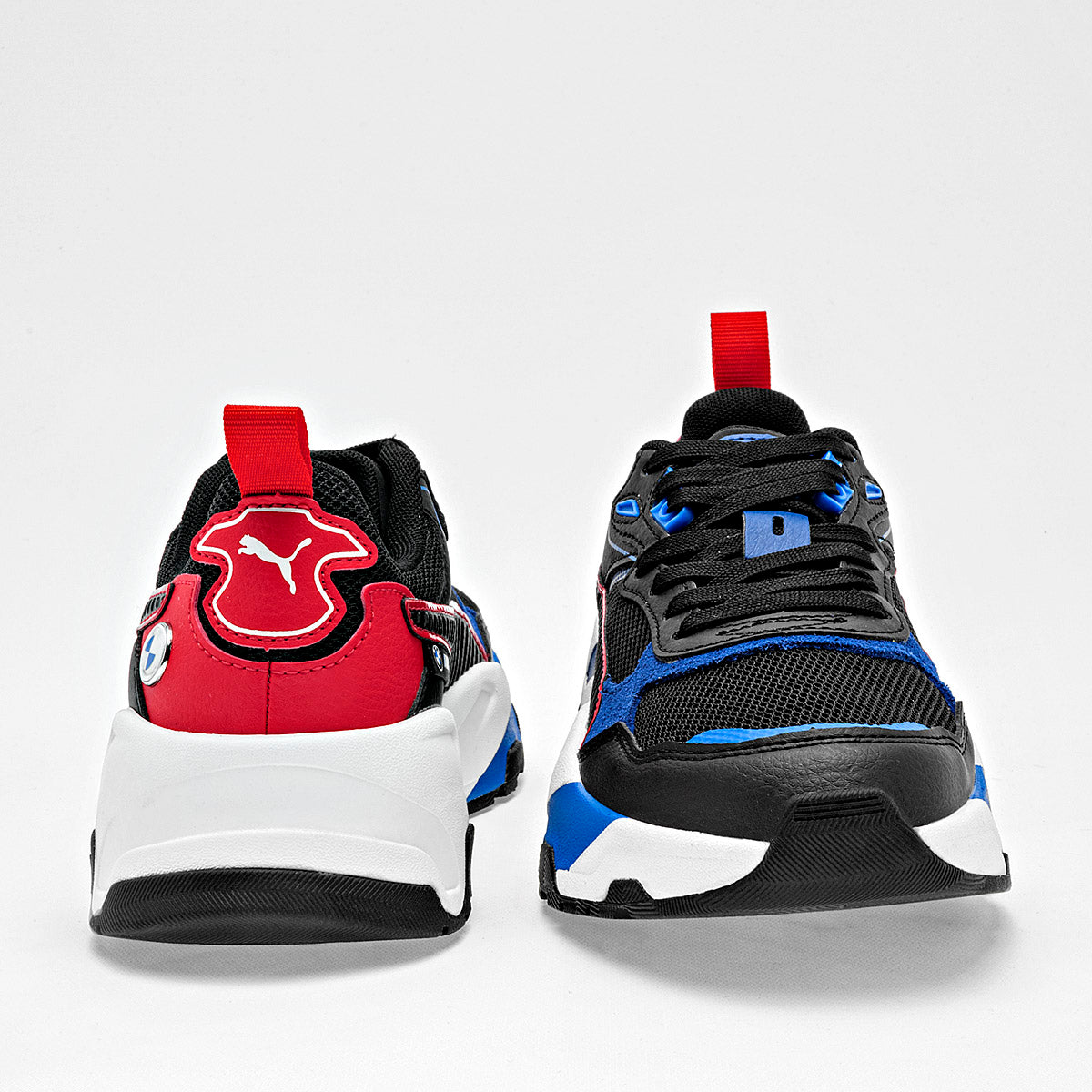 TENIS DEPORTIVO JOVEN PUMA BMW MMS Trinity Jr NEGRO REY ROJO
