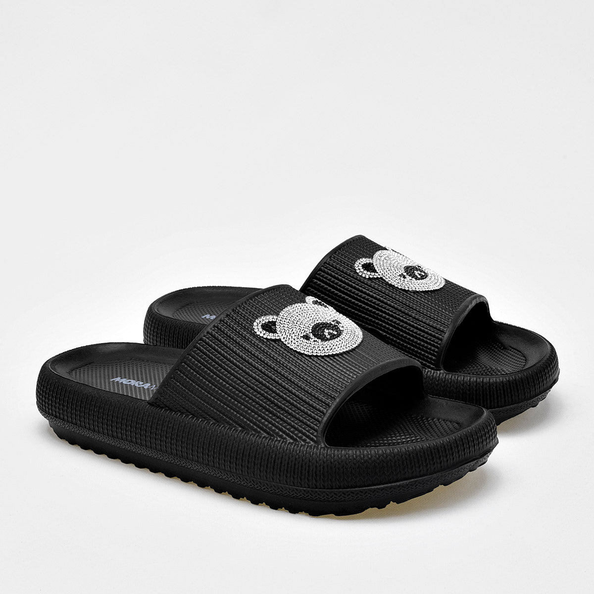 Sandalia Playa Moramora 182wm512d Para Mujer Color Negro