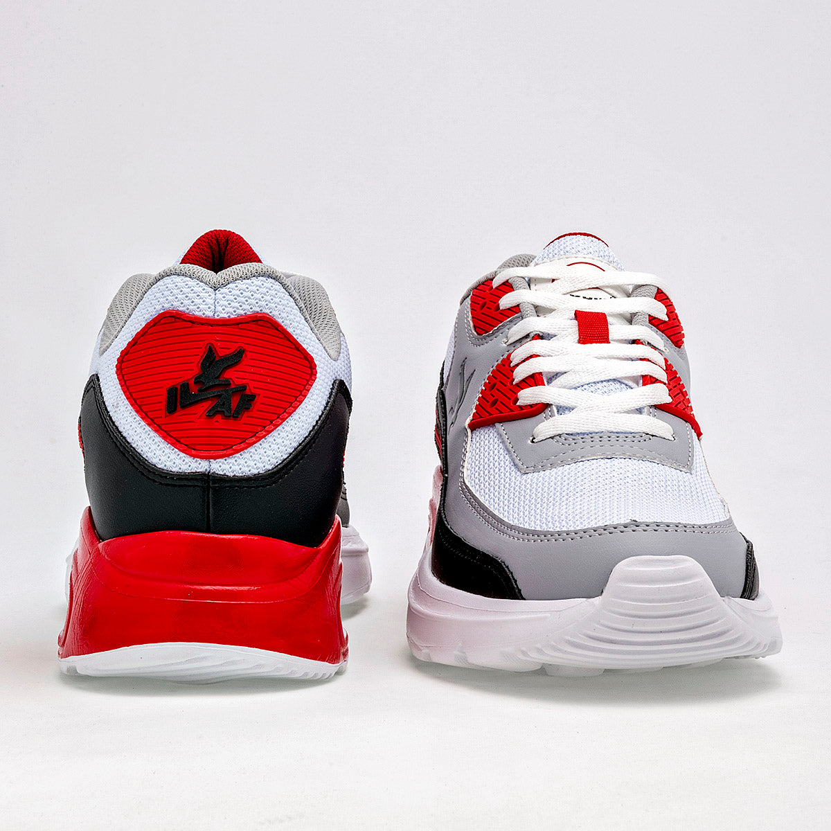 TENIS DEPORTIVO HOMBRE AMERICAN FIRE A78 NEGRO GRIS ROJO