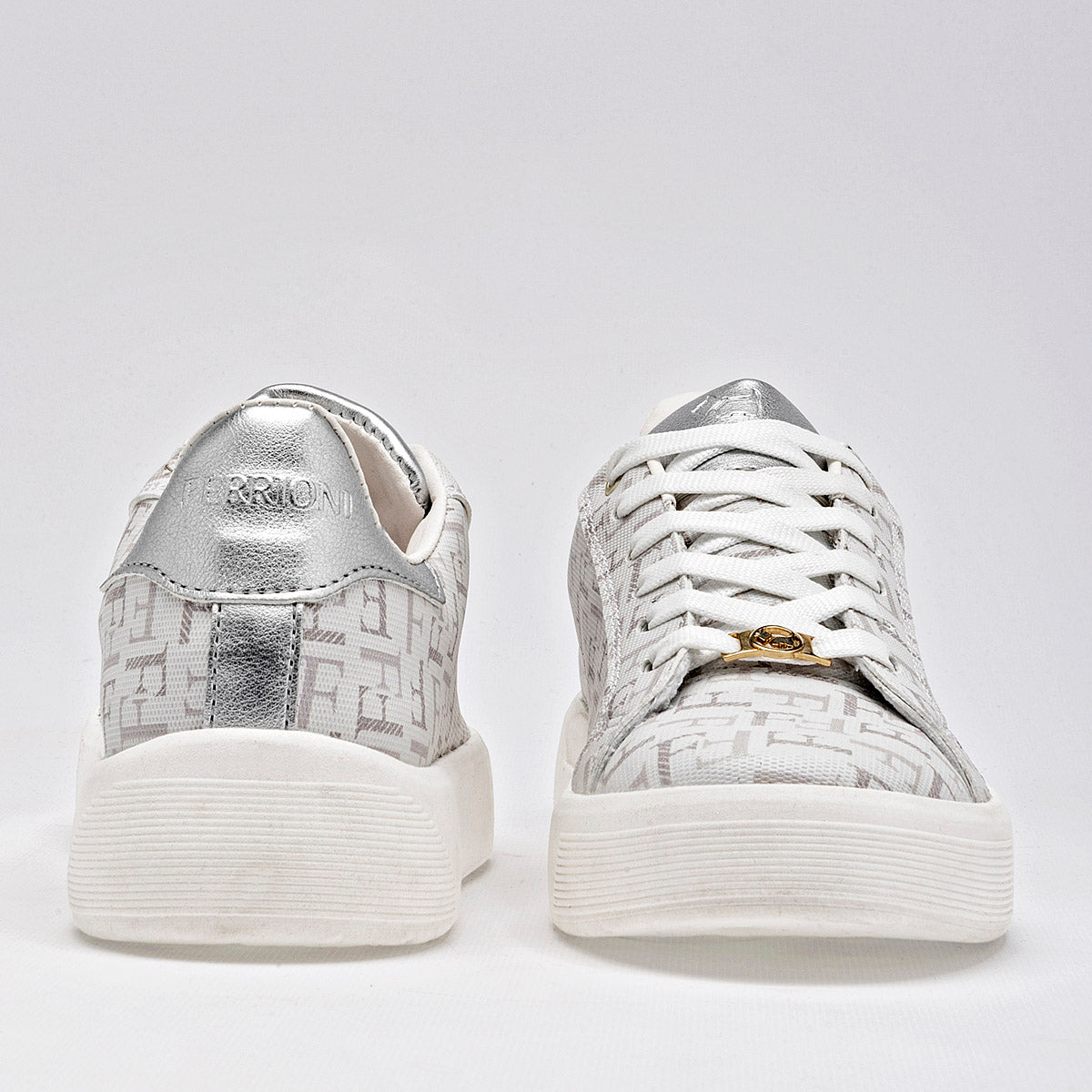 TENIS URBANO MUJER FERRIONI F1600301 BLANCO GRIS PLATA