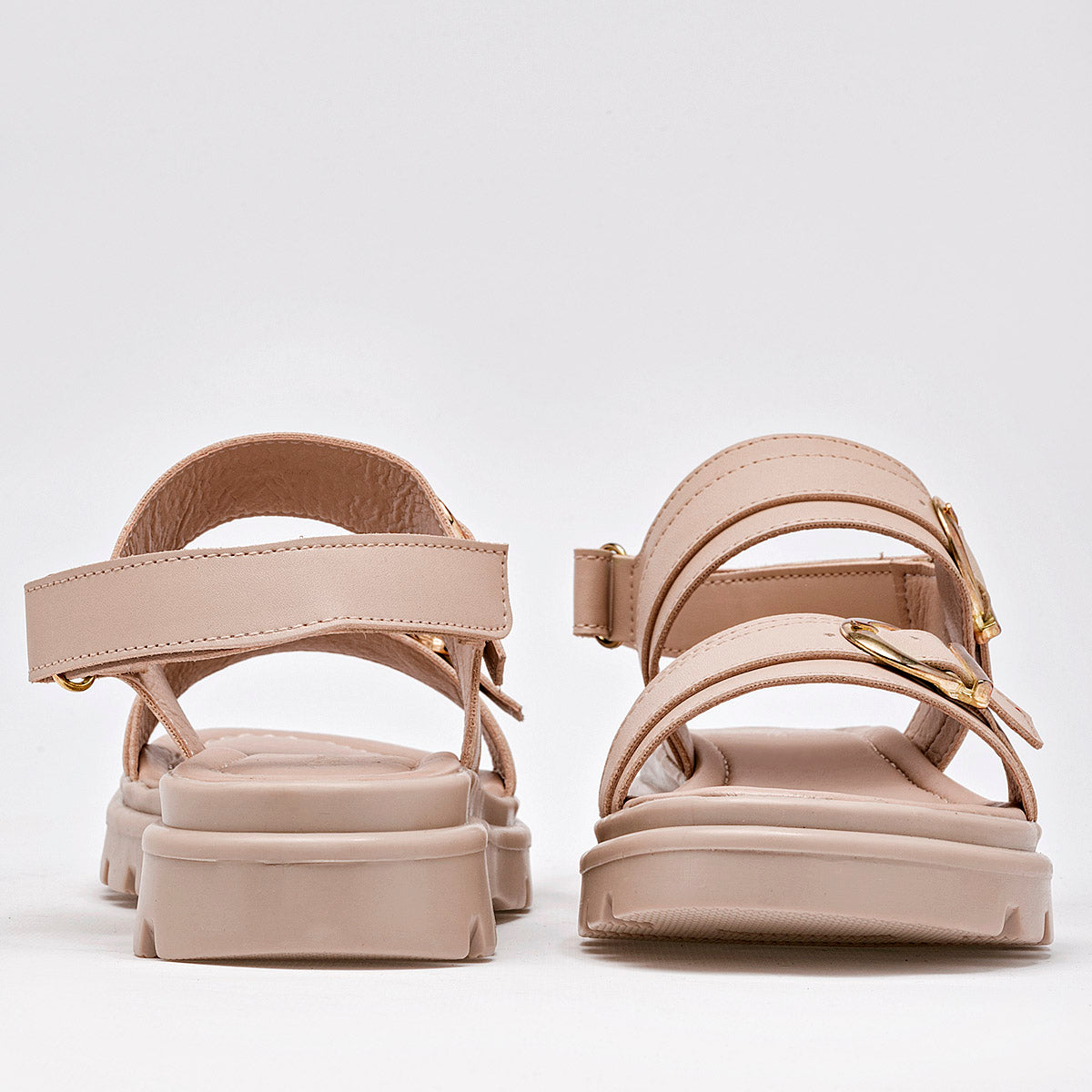Sandalia Green Love 94043 Para Mujer Color Beige