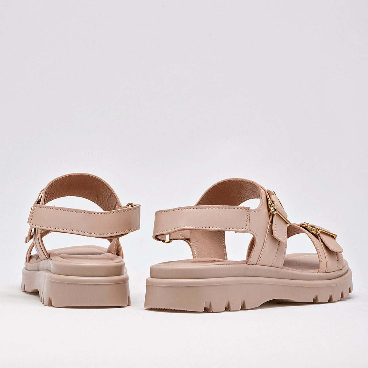 Sandalia Green Love 94043 Para Mujer Color Beige