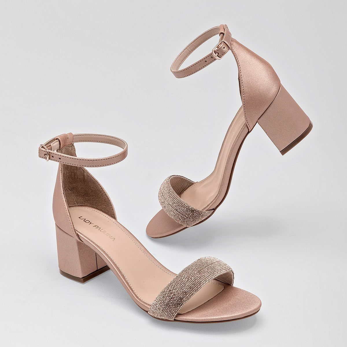 Zapatilla Con Pulsera Lpa 21217 Para Mujer Color Beige
