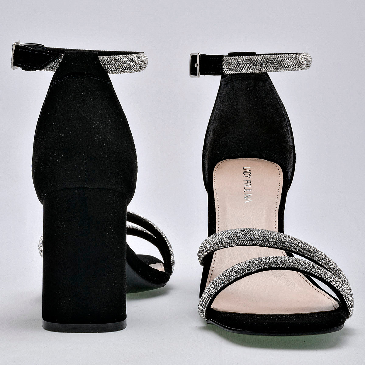 Zapatilla Con Pulsera Lpa 22714 Para Mujer Color Negro