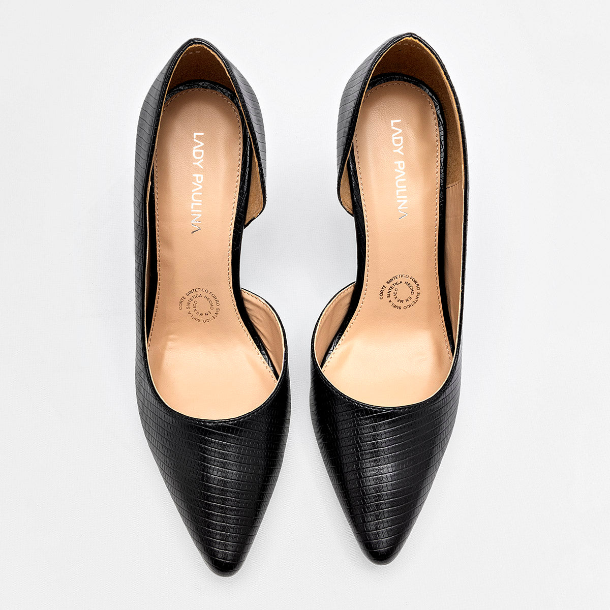 Zapatilla Cerrada Lady Paulina 25420 Para Mujer Color Negro