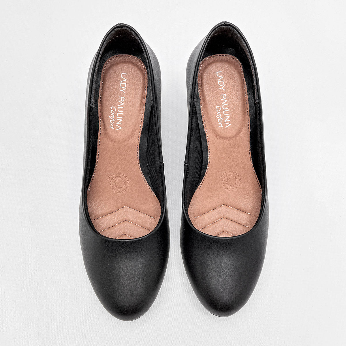 Zapatilla Cerrada Lady Paulina 34101 Para Mujer Color Negro