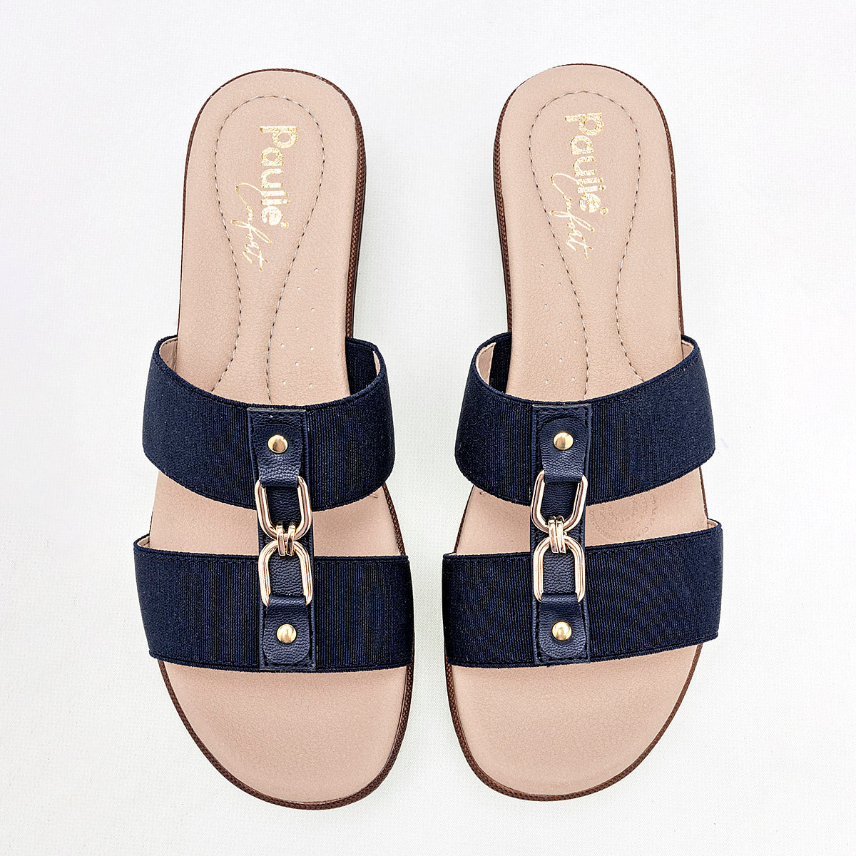 Sandalia Paulie 1701 Para Mujer Color Marino