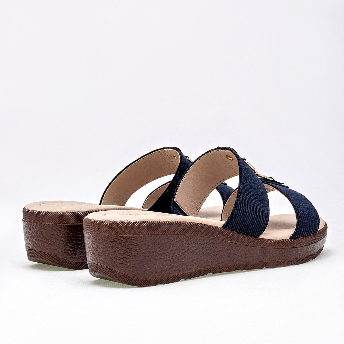 Sandalia Paulie 1701 Para Mujer Color Marino