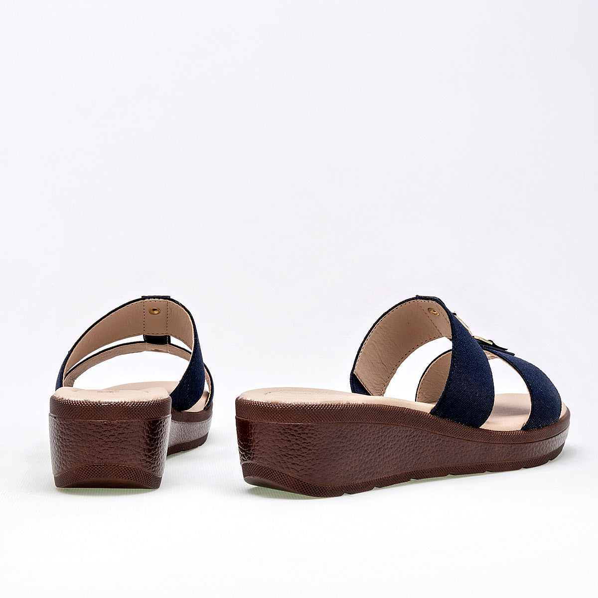 Sandalia Paulie 1701 Para Mujer Color Marino