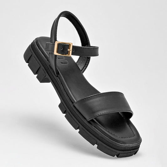 Sandalia Top Moda 3130 Para Mujer Color Negro