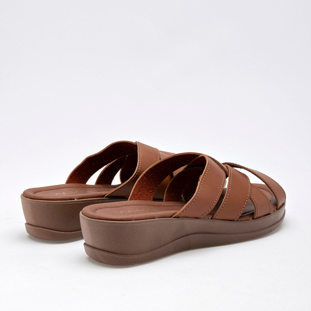 Sandalia Via Moda Altea Para Mujer Color Camel