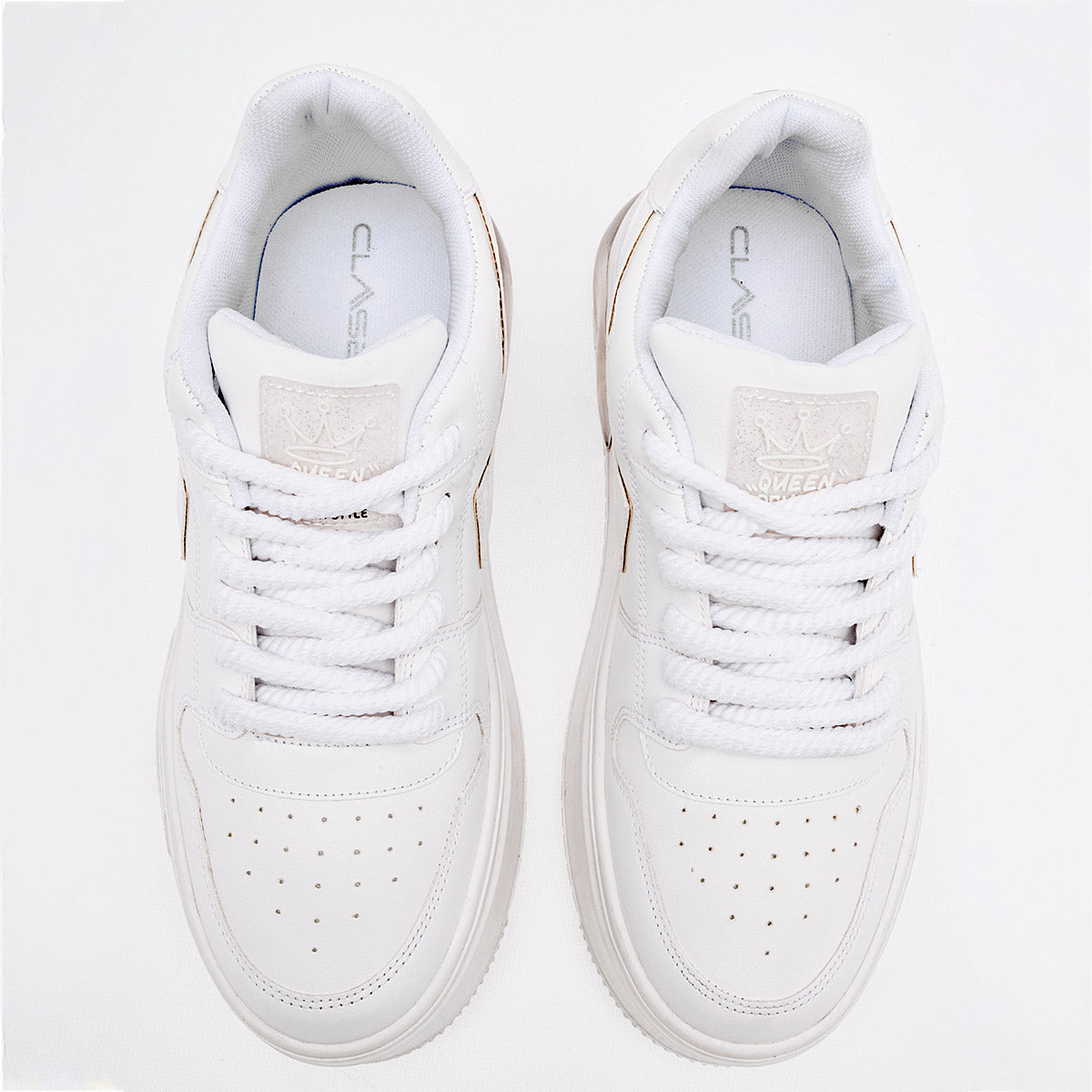 TENIS URBANO MUJER CLASBEN AMAZON BLANCO