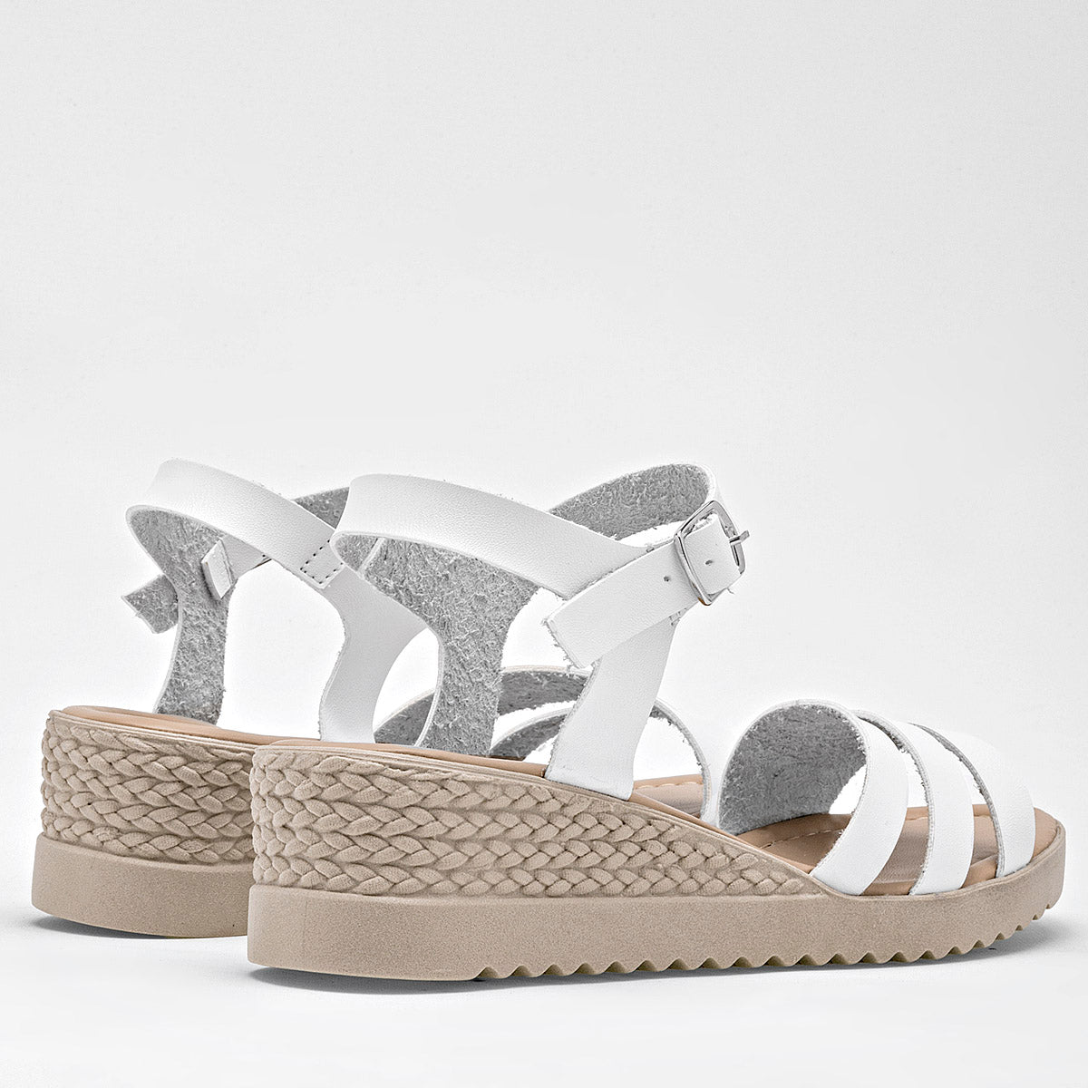 Sandalia Pravia 2735 Para Mujer Color Blanco