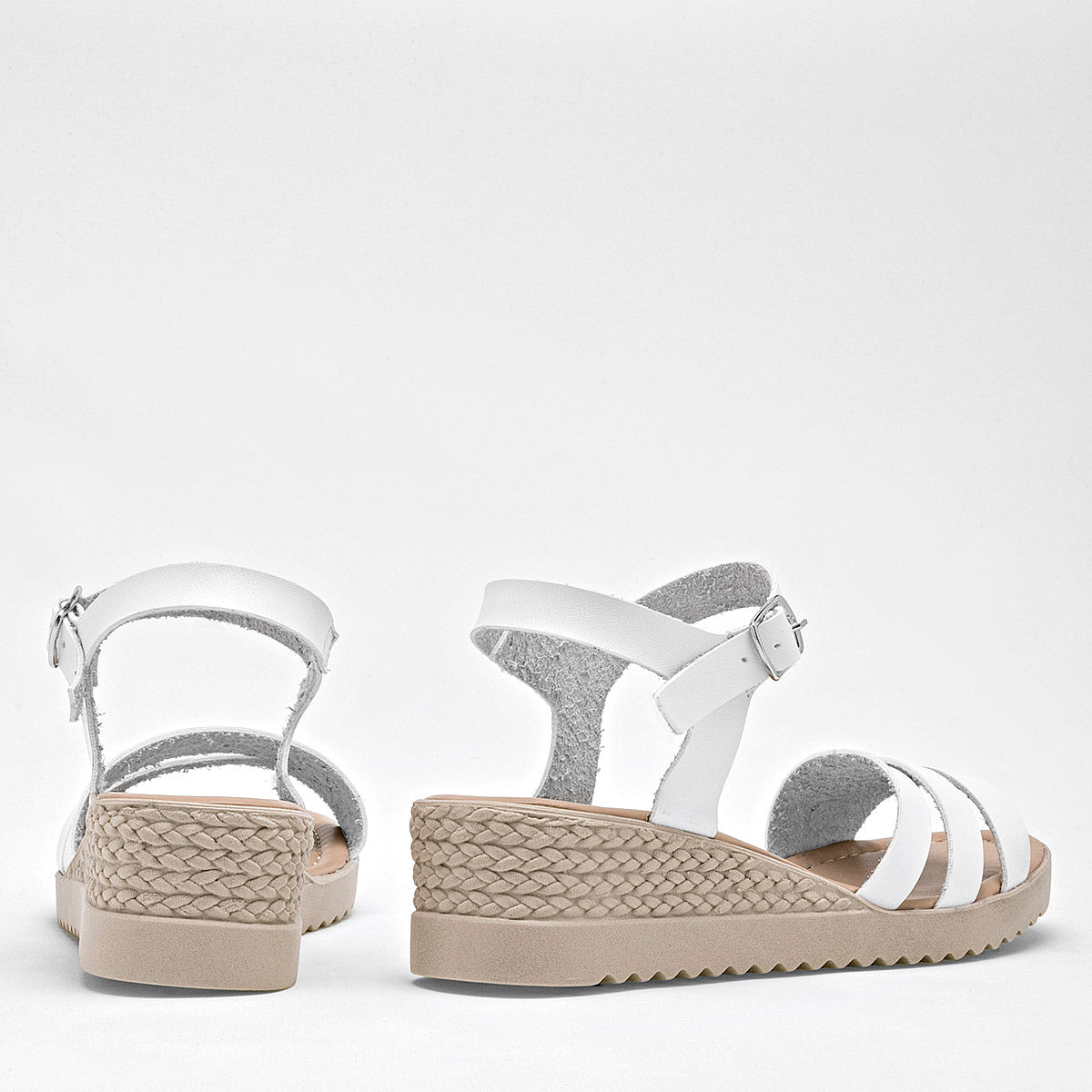 Sandalia Pravia 2735 Para Mujer Color Blanco