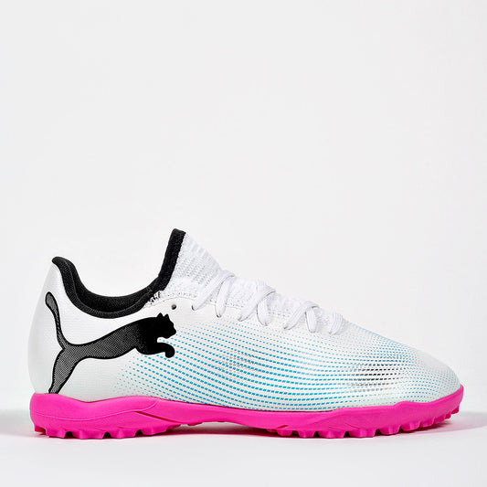 TENIS DEPORTIVO JOVEN PUMA Future 7 Play TT Jr BLANCO AZUL NEGRO